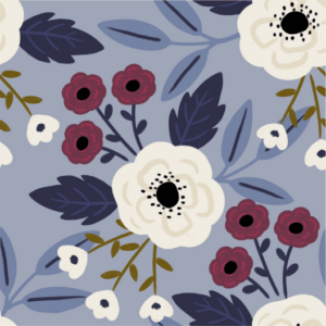 Viscose – Anémone bleu