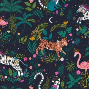 JUNGLE LUXE 2235 - COTON+METAL - 110 CM